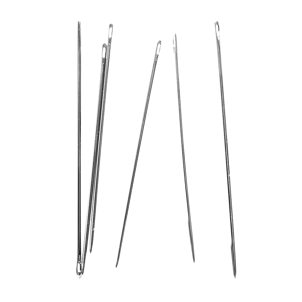 John James Saddlers Harness Needles, Size 17 2/0, 59.5mm in Length and  1.42mm in Diameter, Pack of 25, Large, Rounded Point, Use for All Hand  Stitched