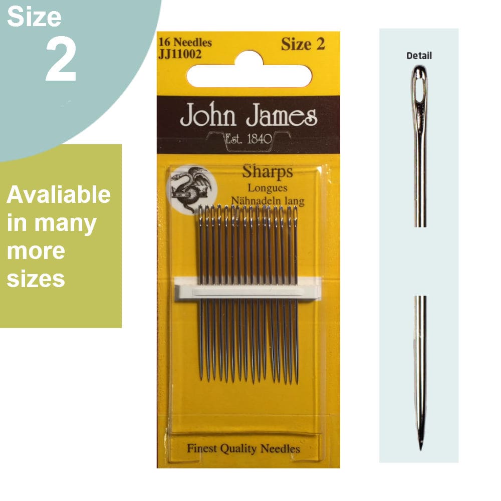 John James Quilting Needles, Size 5-10, 20/Pkg