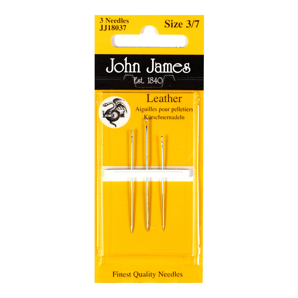 Saddlers Needles Aiguilles Selliers, Leather Hand Sewing Needles