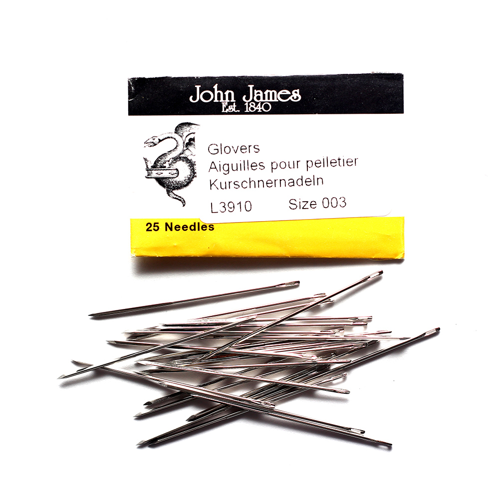 John James Glovers Needles Size 2 43600 Size 2 Leather Needles, Glovers  Bulk Pack Needle, Craft Needles, John James Needle L3910