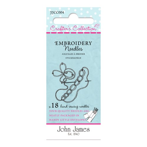 John James Embroidery Needles — The Embroidery Cart