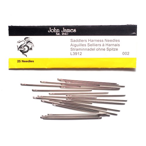  John James Needle Glovers Size 10-25 Pack for Leather, Suede  and Soft Plastics