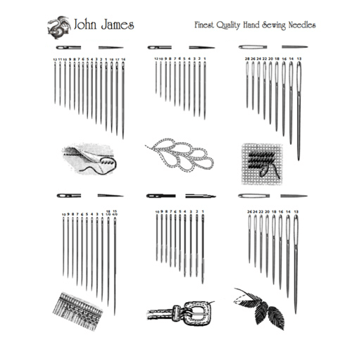 John James Needles: Hand Sewing