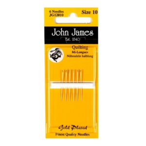 Gold Plated Quilting Sewing Needle - Blister pack