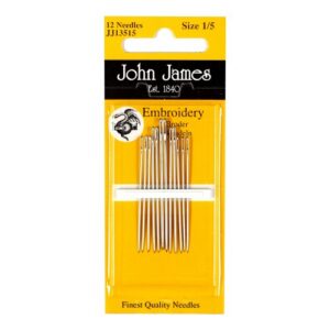 Embroidery Needles - Blister Packs