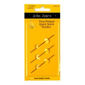 Twin Pointed Quick Stitch sewing needle