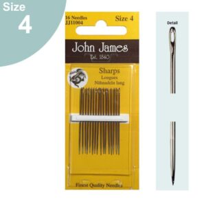 Regular Sharp Sewing Needles - Blister pack